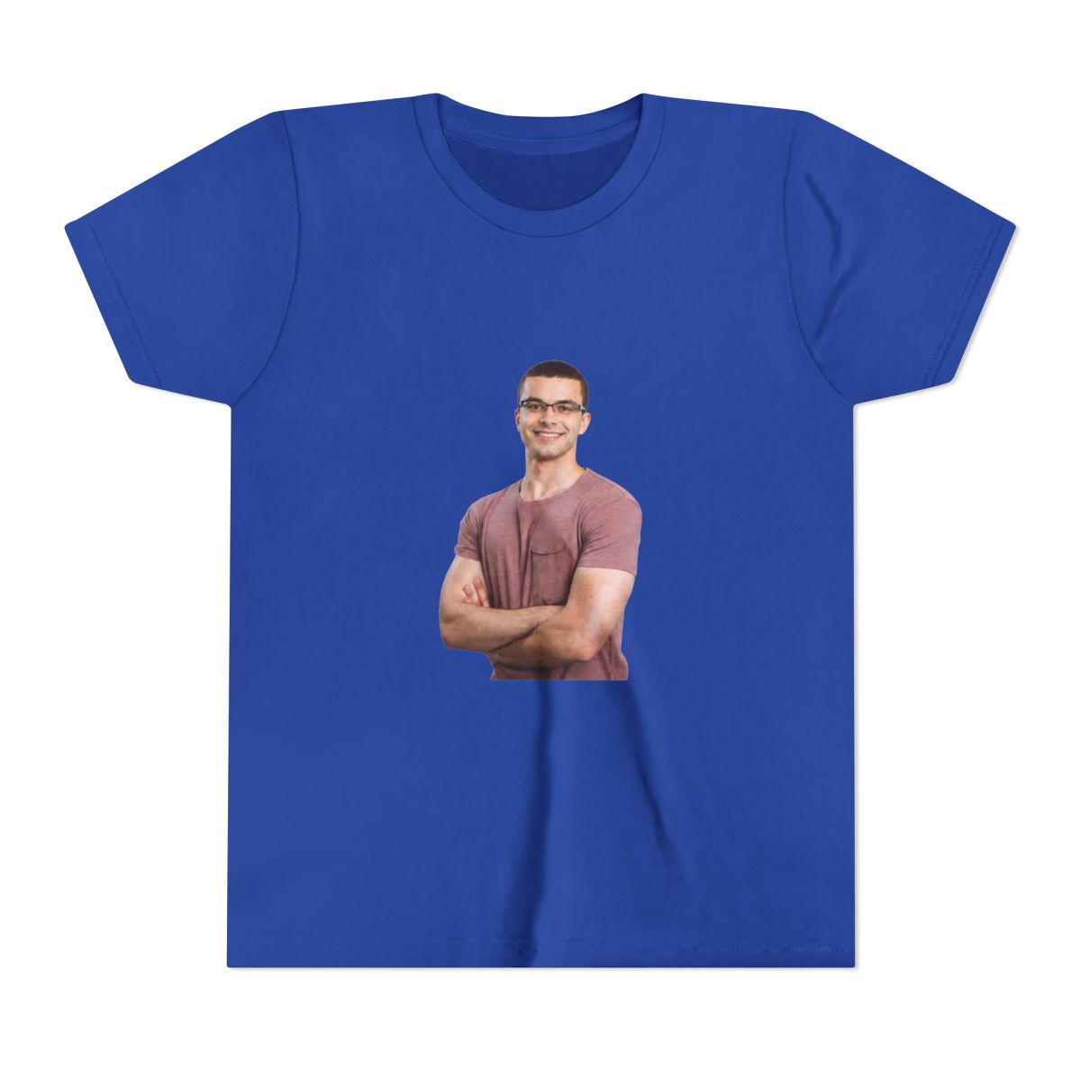 Never Back Down Never Give Up Tee - Nick EH 30 Quote - Funny Shirt - Meme Shirt - Joke Shirt - Cringe - Men Shirt - Men Gift - Funny Gift (Kids) - alternate angle 2, merchandise